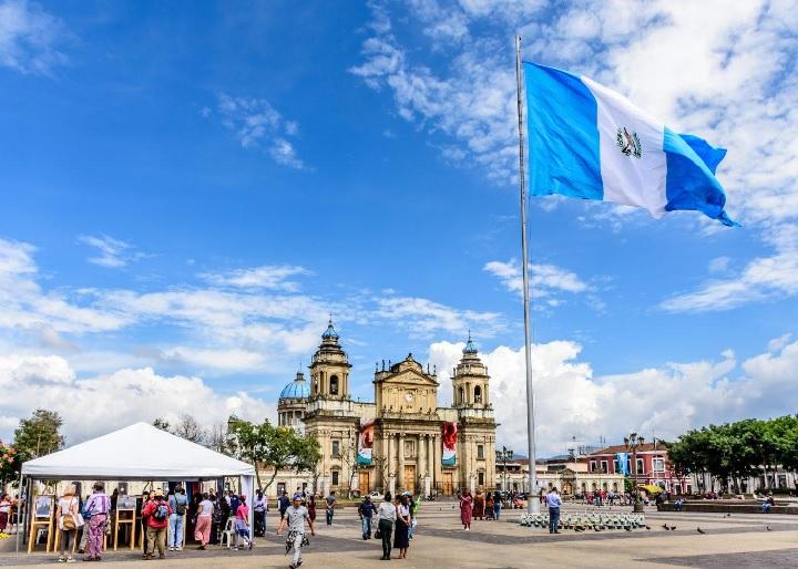 Guatemala with flag